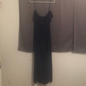 Suzi chin blue strapless maxi dress size 8
